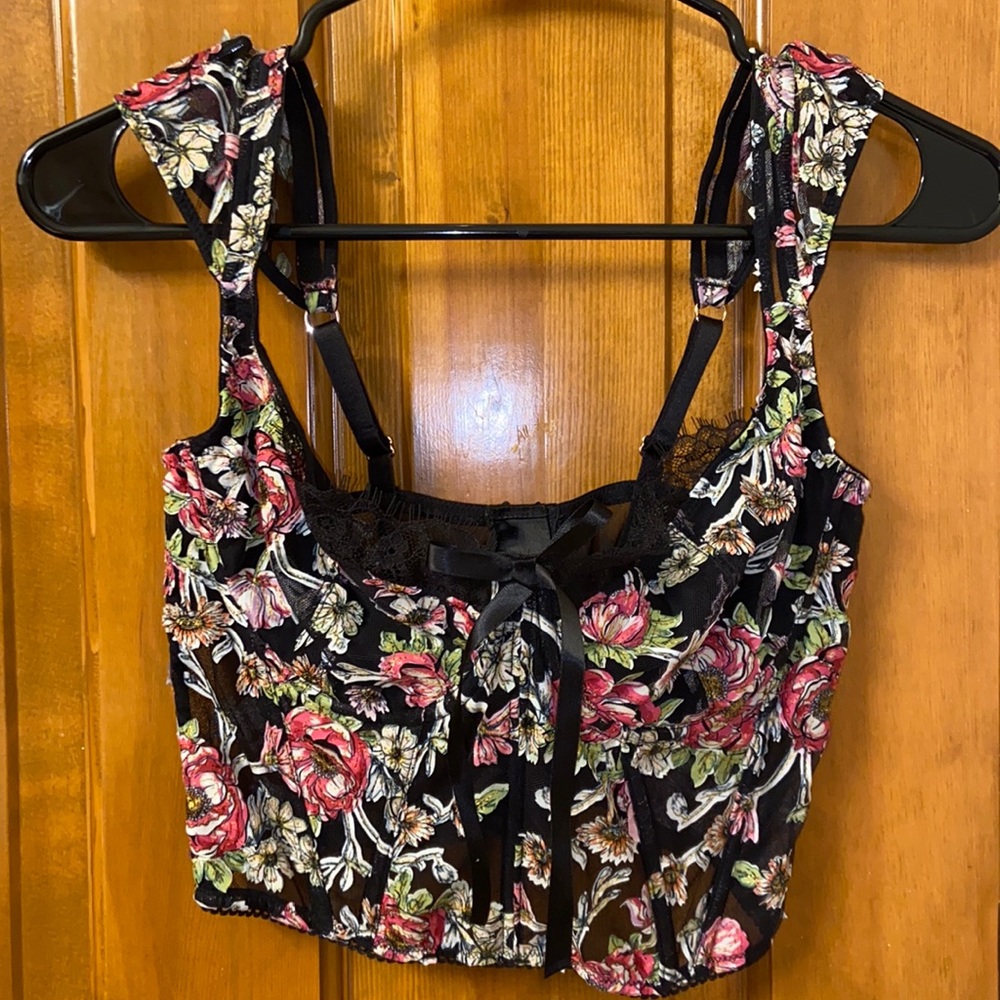 Lacey Floral Corset Top